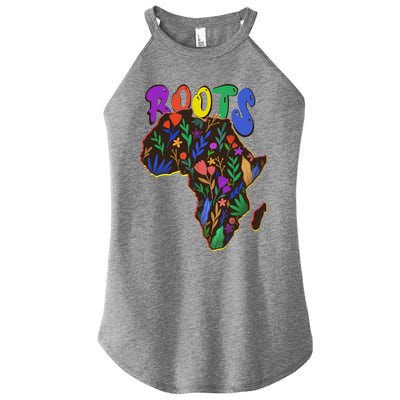 African Roots Meaningful Gift I'm Black History Meaningful Gift Melanin African Women’s Perfect Tri Rocker Tank