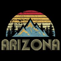 Arizona Retro Mountains Nature Hiking Cooling Performance Crew T-Shirt