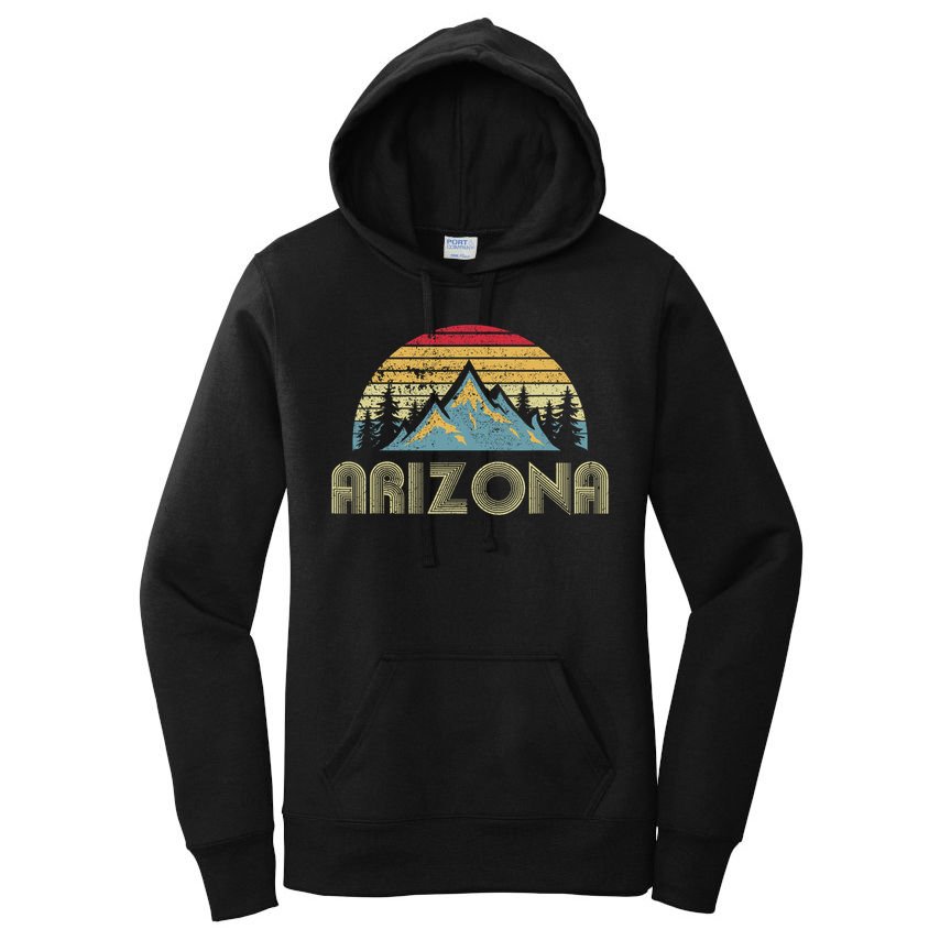 Arizona Retro Mountains Nature Hiking Women's Pullover Hoodie