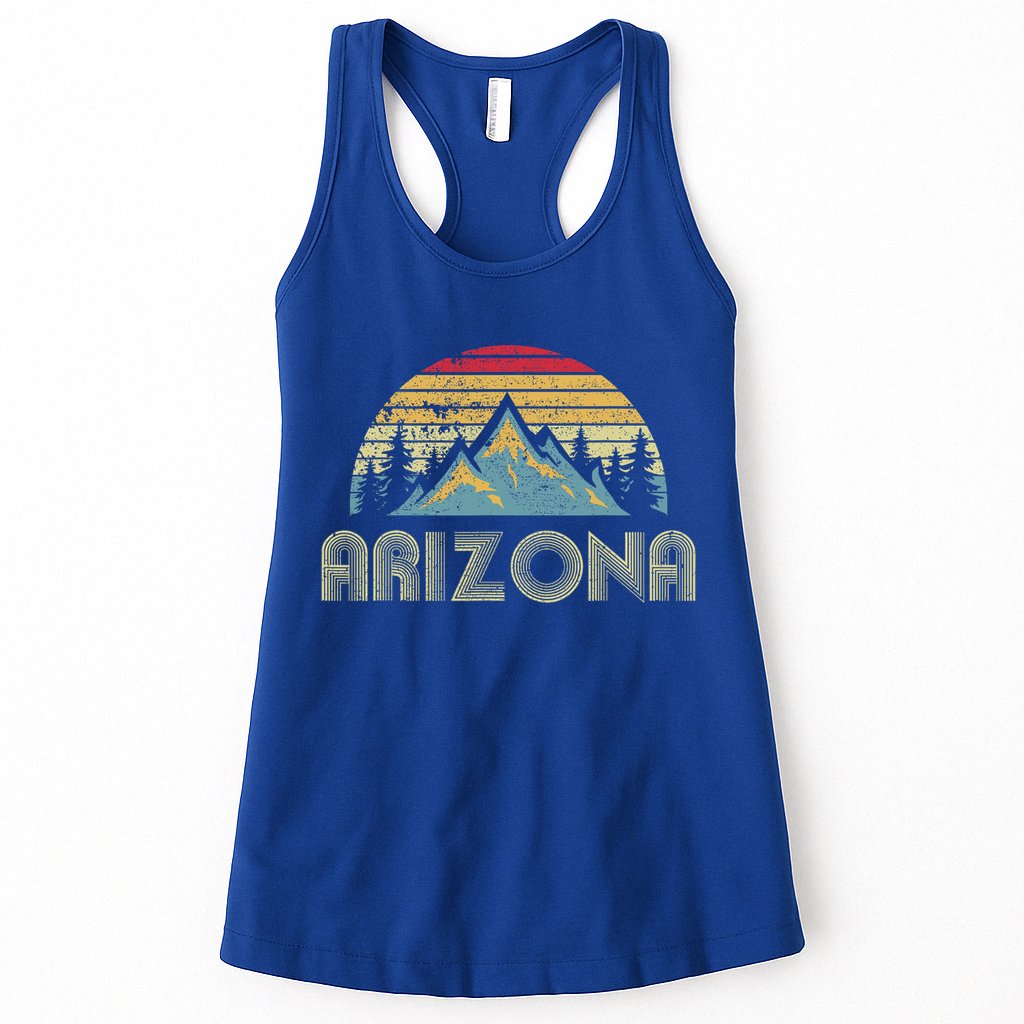 Arizona Retro Mountains Nature Hiking Womens Tank Top