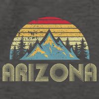 Arizona Retro Mountains Nature Hiking Vector Backpack