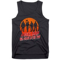 A Real Man Will Chase After You Halloween Horor Movie Retro Tank Top