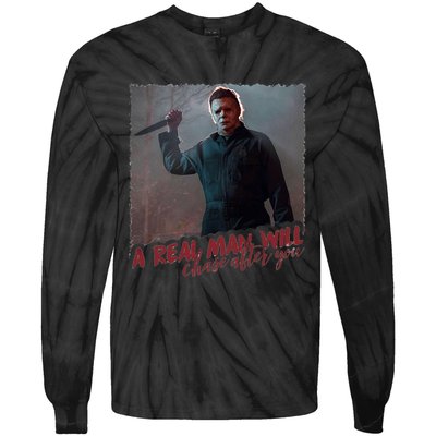 A Real Man Will Chase After You Tie-Dye Long Sleeve Shirt
