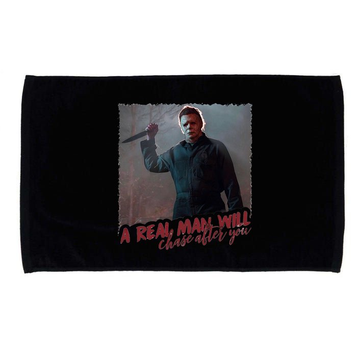 A Real Man Will Chase After You Microfiber Hand Towel