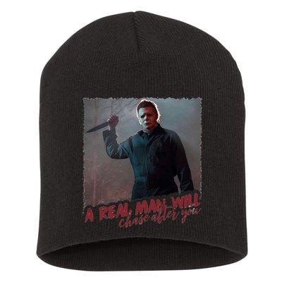 A Real Man Will Chase After You Short Acrylic Beanie