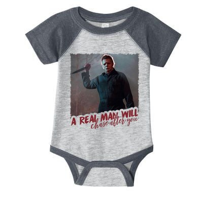 A Real Man Will Chase After You Infant Baby Jersey Bodysuit
