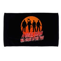 A Real Man Will Chase After You Halloween Horor Movie Retro Microfiber Hand Towel