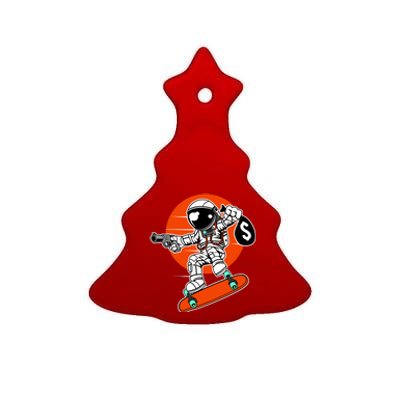 Astronaut Robbin Money Ceramic Tree Ornament