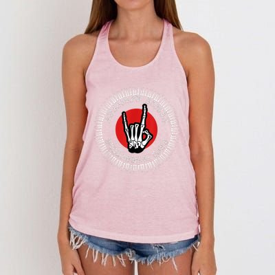 American Riders Motorcycle Club Biker Skull Classic Women's Knotted Racerback Tank