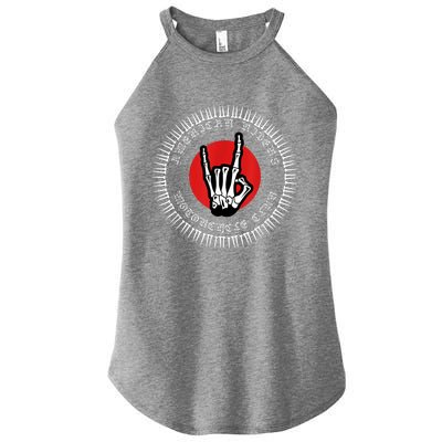 American Riders Motorcycle Club Biker Skull Classic Women’s Perfect Tri Rocker Tank