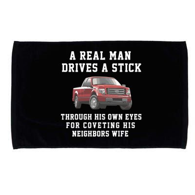 A Real Man Drives A Stick Through His Own Eyes For Coveting His Neighbors Wife Microfiber Hand Towel