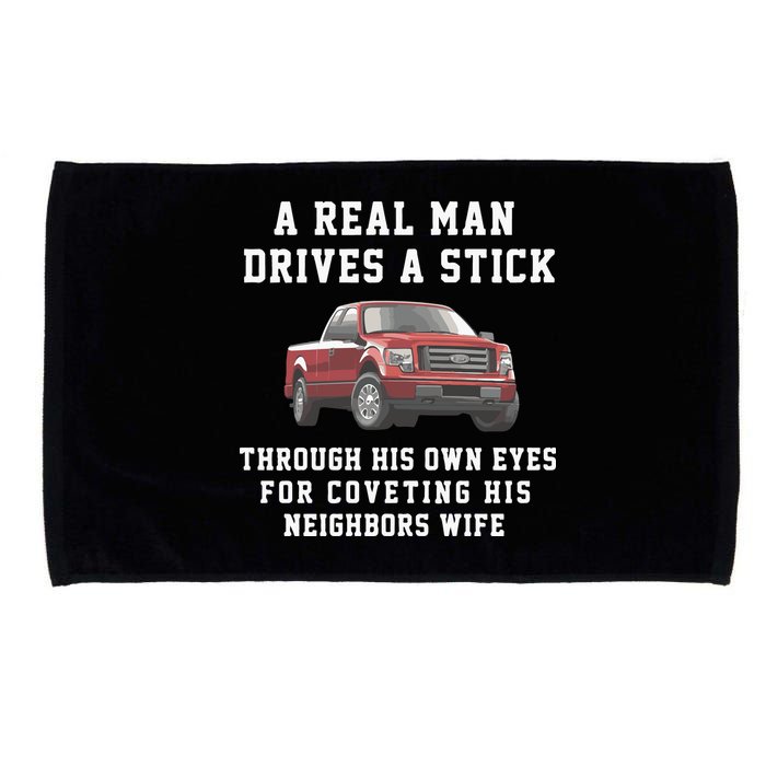 A Real Man Drives A Stick Through His Own Eyes For Coveting His Neighbors Wife Microfiber Hand Towel