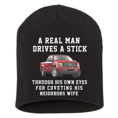 A Real Man Drives A Stick Through His Own Eyes For Coveting His Neighbors Wife Short Acrylic Beanie