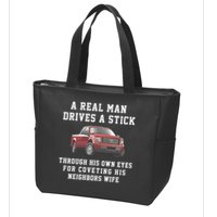 A Real Man Drives A Stick Through His Own Eyes For Coveting His Neighbors Wife Zip Tote Bag