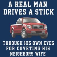 A Real Man Drives A Stick Through His Own Eyes For Coveting His Neighbors Wife Infant Baby Jersey Bodysuit