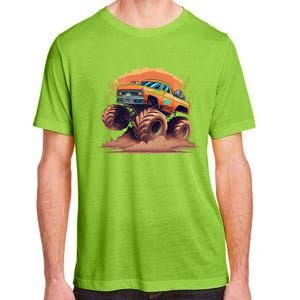 Awesome Retro Monster Truck Art 80S Graphic Design Gift Adult ChromaSoft Performance T-Shirt