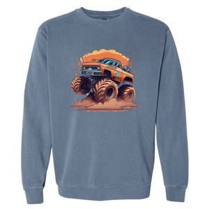 Awesome Retro Monster Truck Art 80S Graphic Design Gift Garment-Dyed Sweatshirt