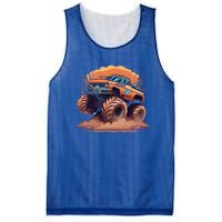 Awesome Retro Monster Truck Art 80S Graphic Design Gift Mesh Reversible Basketball Jersey Tank