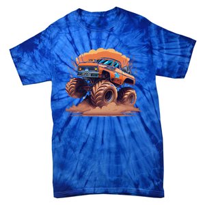 Awesome Retro Monster Truck Art 80S Graphic Design Gift Tie-Dye T-Shirt