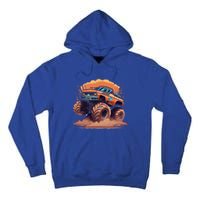 Awesome Retro Monster Truck Art 80S Graphic Design Gift Tall Hoodie