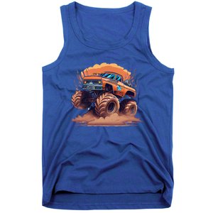 Awesome Retro Monster Truck Art 80S Graphic Design Gift Tank Top