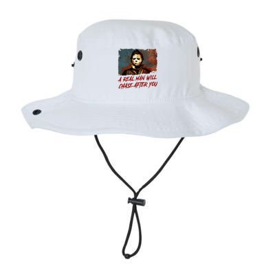 A Real Man Will Chase After You Horror Character Halloween Killer Bucket Hat