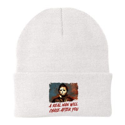 A Real Man Will Chase After You Horror Character Halloween Killer Beanie