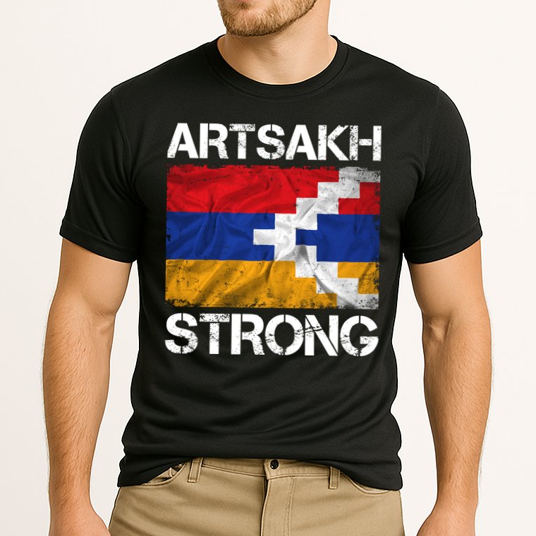 Armenia Flag Artsakh Strong Protest Cooling Performance Crew T-Shirt