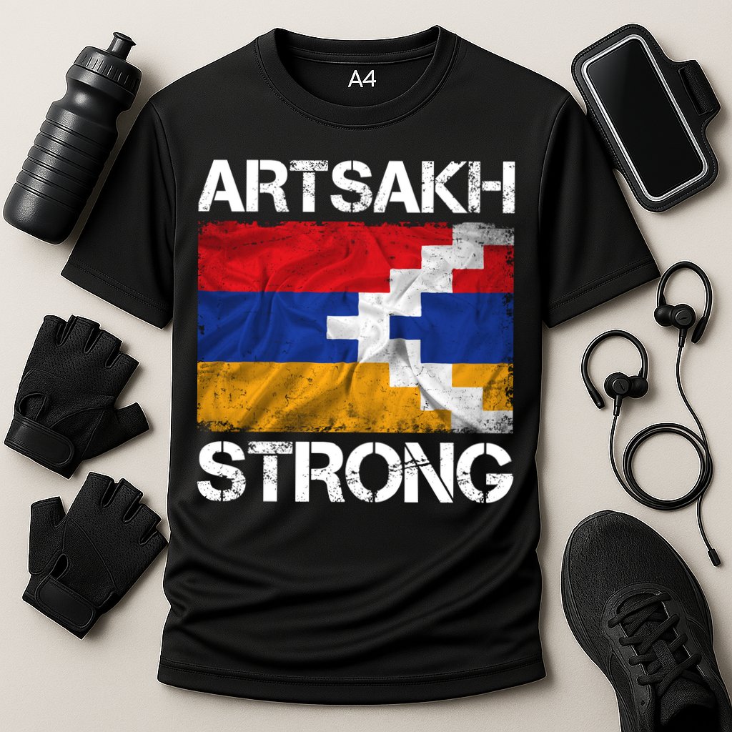 Armenia Flag Artsakh Strong Protest Cooling Performance Crew T-Shirt