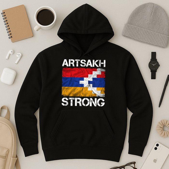Armenia Flag Artsakh Strong Protest Hoodie
