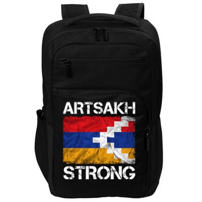 Armenia Flag Artsakh Strong Protest Impact Tech Backpack