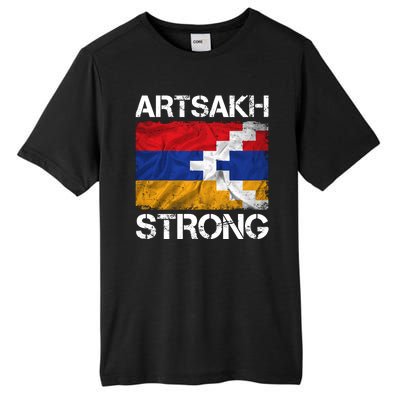 Armenia Flag Artsakh Strong Protest Tall Fusion ChromaSoft Performance T-Shirt