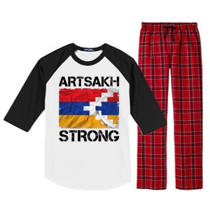 Armenia Flag Artsakh Strong Protest Raglan Sleeve Pajama Set