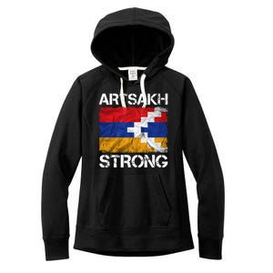 Armenia Flag Artsakh Strong Protest Women's Fleece Hoodie