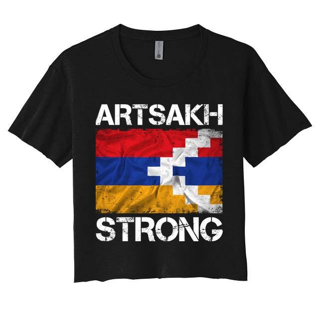 Armenia Flag Artsakh Strong Protest Crop Top
