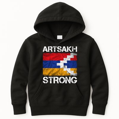 Armenia Flag Artsakh Strong Protest Kids Hoodie