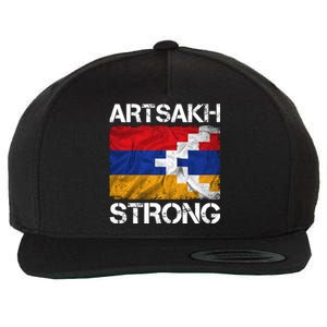 Armenia Flag Artsakh Strong Protest Wool Snapback Cap