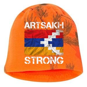 Armenia Flag Artsakh Strong Protest Kati - Camo Knit Beanie