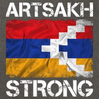 Armenia Flag Artsakh Strong Protest Cotton Canvas Backpack