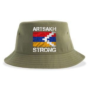 Armenia Flag Artsakh Strong Protest Sustainable Bucket Hat