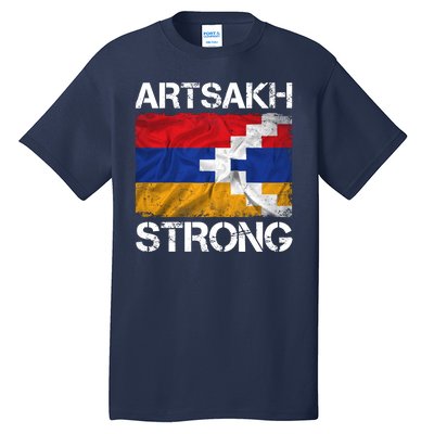 Armenia Flag Artsakh Strong Protest Tall T-Shirt