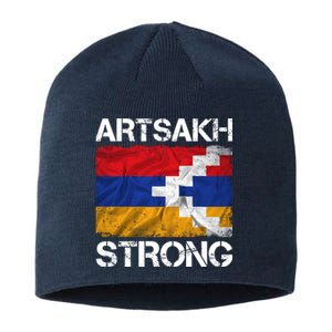 Armenia Flag Artsakh Strong Protest Sustainable Beanie