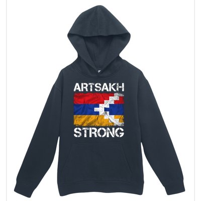 Armenia Flag Artsakh Strong Protest Urban Pullover Hoodie