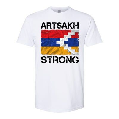 Armenia Flag Artsakh Strong Protest Softstyle CVC T-Shirt