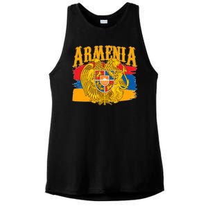 Armenia Flag Crest Artsakh Protest  Ladies PosiCharge Tri-Blend Wicking Tank