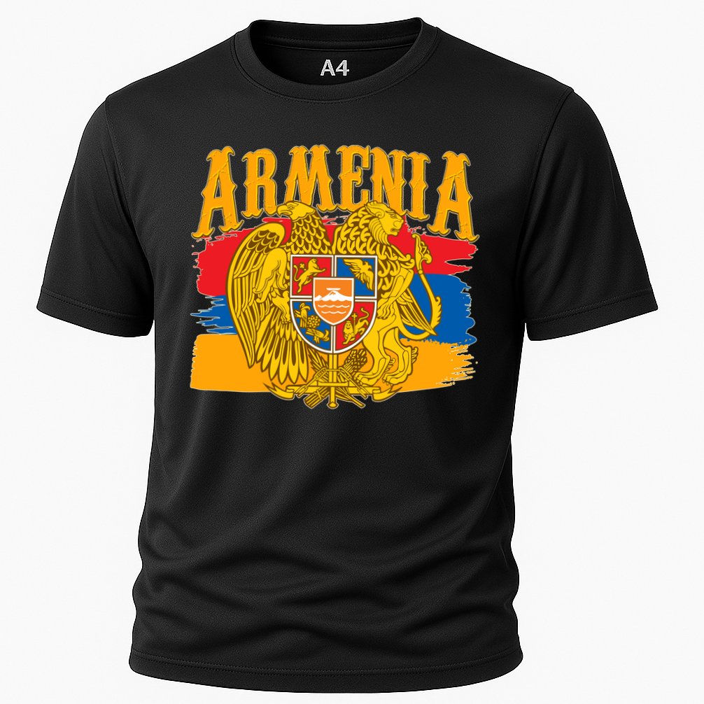 Armenia Flag Crest Artsakh Protest  Cooling Performance Crew T-Shirt