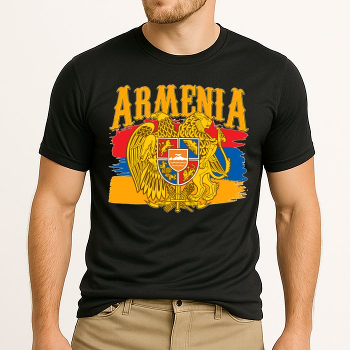 Armenia Flag Crest Artsakh Protest  Cooling Performance Crew T-Shirt