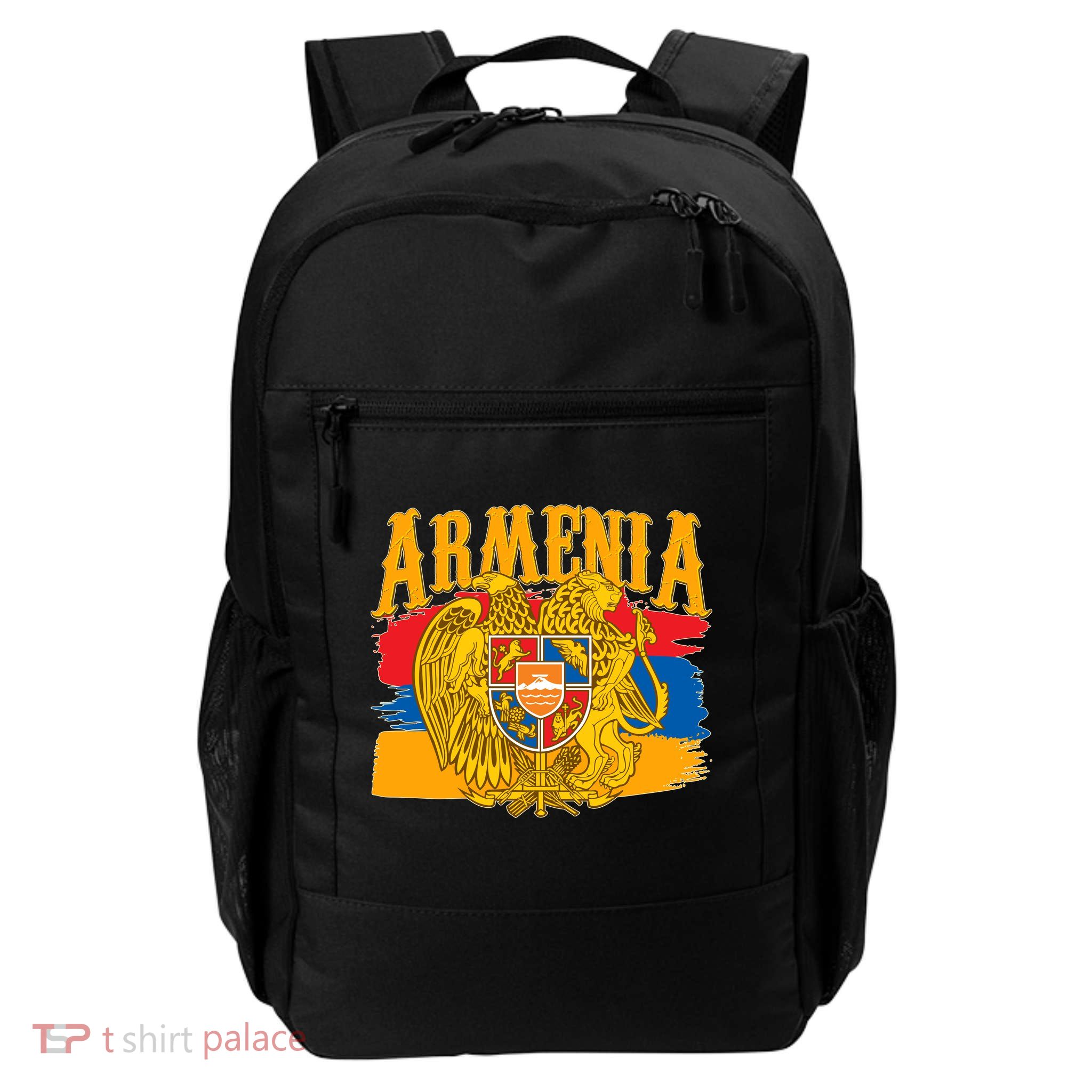 Armenia Flag Crest Artsakh Protest  Daily Commute Backpack