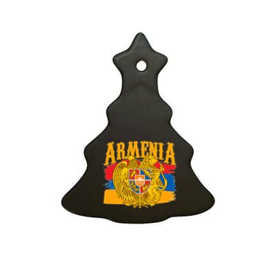 Armenia Flag Crest Artsakh Protest  Ceramic Tree Ornament