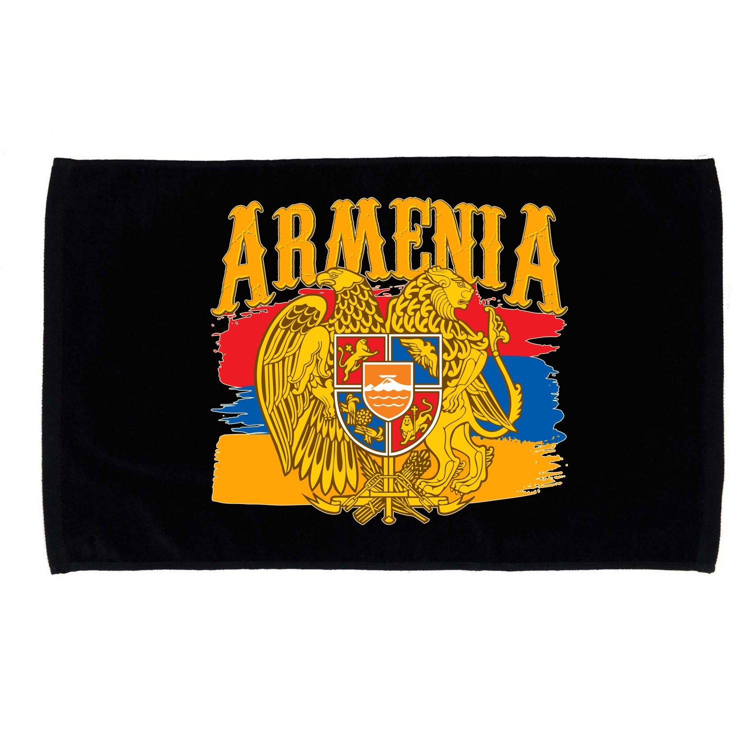 Armenia Flag Crest Artsakh Protest  Microfiber Hand Towel